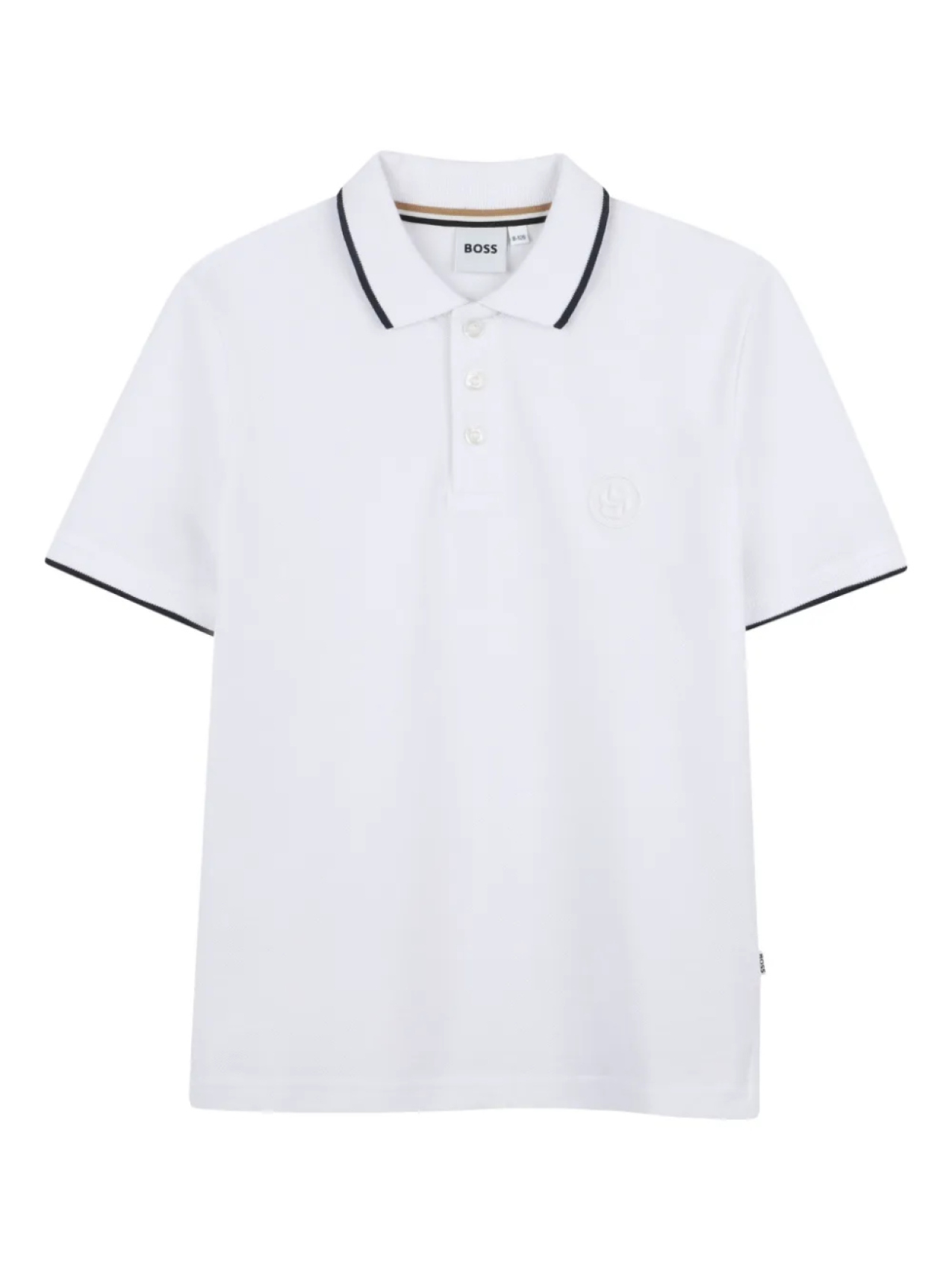 Рубашка поло с вышитым логотипом BOSS Kidswear, белый
Рубашка поло с вышитым логотипом BOSS Kidswear, белый
