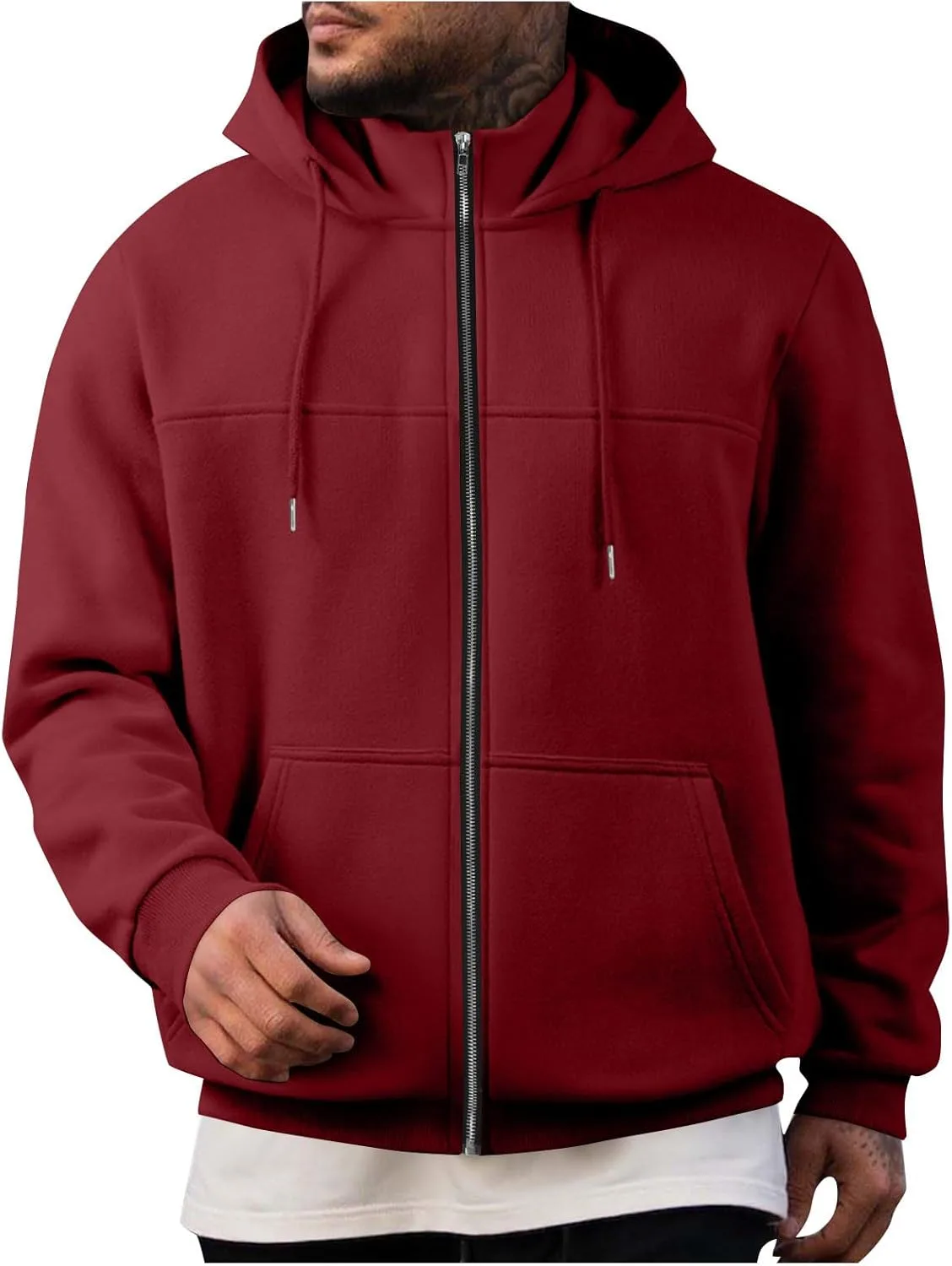 Мужская толстовка с капюшоном на молнии и воротником стойкой Cambkatl
Мужская толстовка с капюшоном на молнии и воротником стойкой Cambkatl