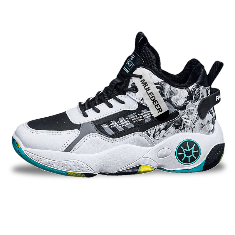 Black-tailed deer Амортизирующие баскетбольные кроссовки Black Tailed Deer с противоскользящим покрытием, устойчивые к истиранию, унисекс, бело-черные, с флисовой подкладкой
Black-tailed deer Амортизирующие баскетбольные кроссовки Black Tailed Deer с противоскользящим покрытием, устойчивые к истиранию, унисекс, бело-черные, с флисовой подкладкой