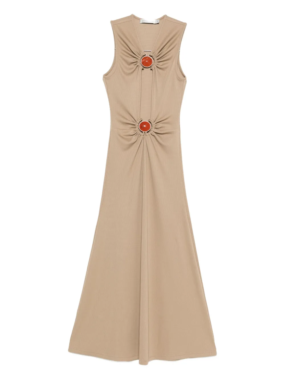 Макси-платье с драпировкой и отделкой камнями Christopher Esber, нейтральный
Макси-платье с драпировкой и отделкой камнями Christopher Esber, нейтральный