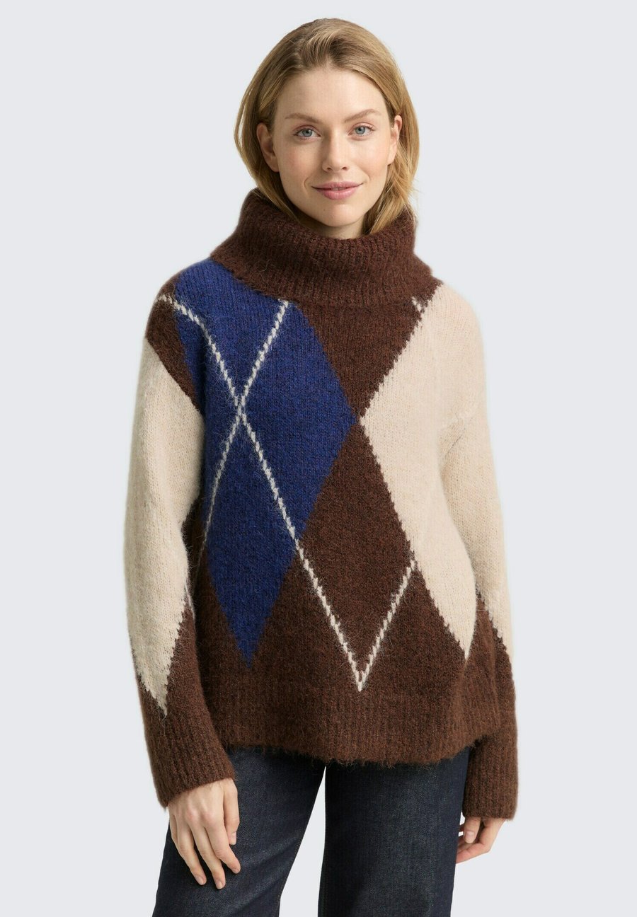 Джемпер TOM TAILOR Jumper, Brown Blue Argyle Knit Dsign/Brown
Джемпер TOM TAILOR Jumper, Brown Blue Argyle Knit Dsign/Brown