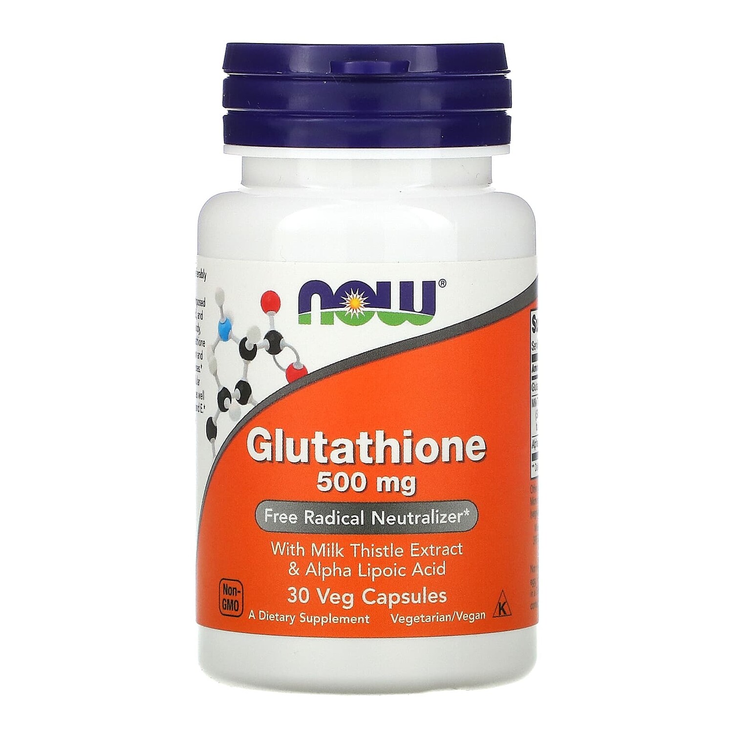 Now Foods Glutathione 500mg 30 Veg Caps
Now Foods Glutathione 500mg 30 Veg Caps