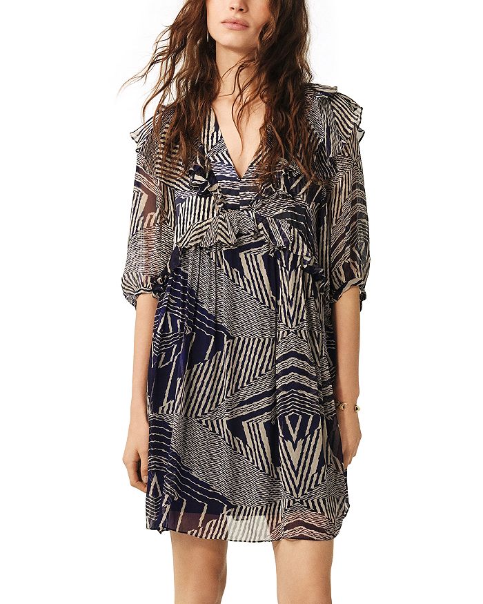 Платье из акации с оборками ba&sh, мультиколор
Платье из акации с оборками ba&sh, мультиколор