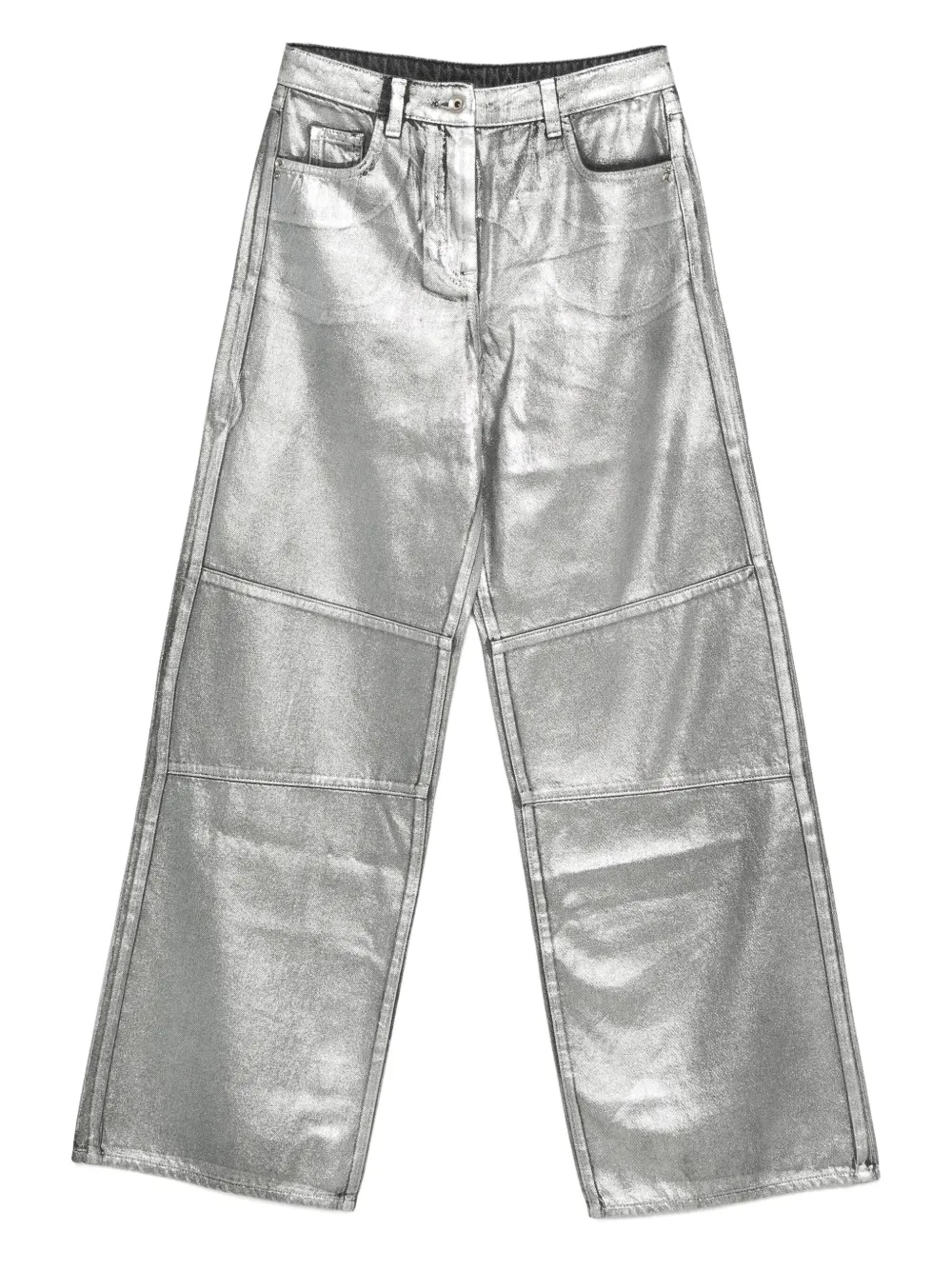 Брюки со вставками Patrizia Pepe, серебристый
Брюки со вставками Patrizia Pepe, серебристый