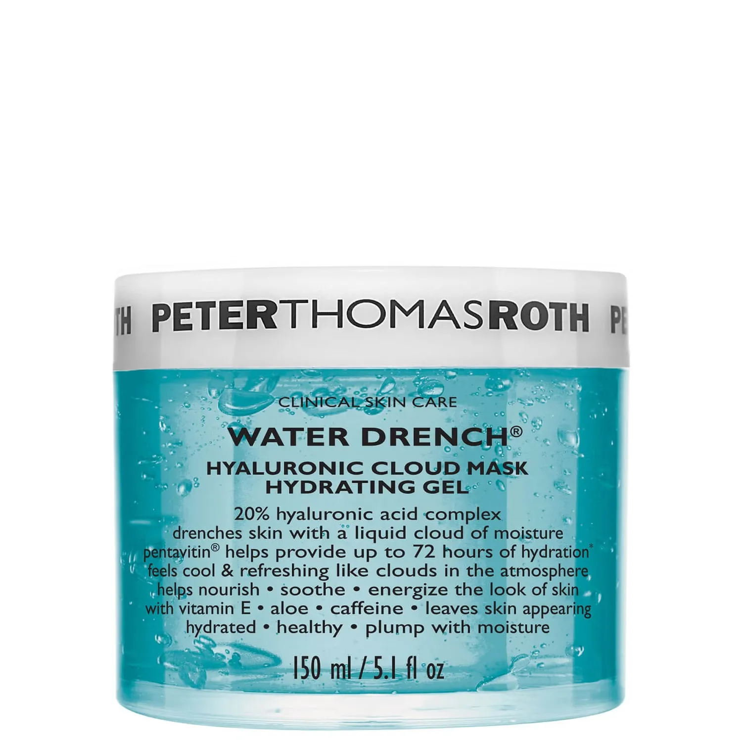 Water Drench Гиалуроновая облачная маска 150 мл Peter Thomas Roth
Water Drench Гиалуроновая облачная маска 150 мл Peter Thomas Roth