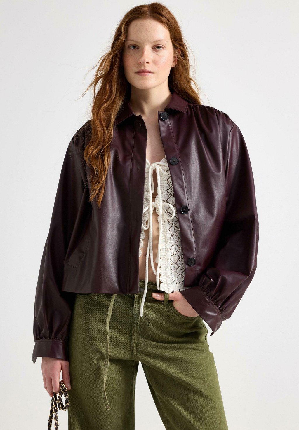 Куртка из искусственной кожи Lindex, темно-красный
Куртка из искусственной кожи Lindex, темно-красный