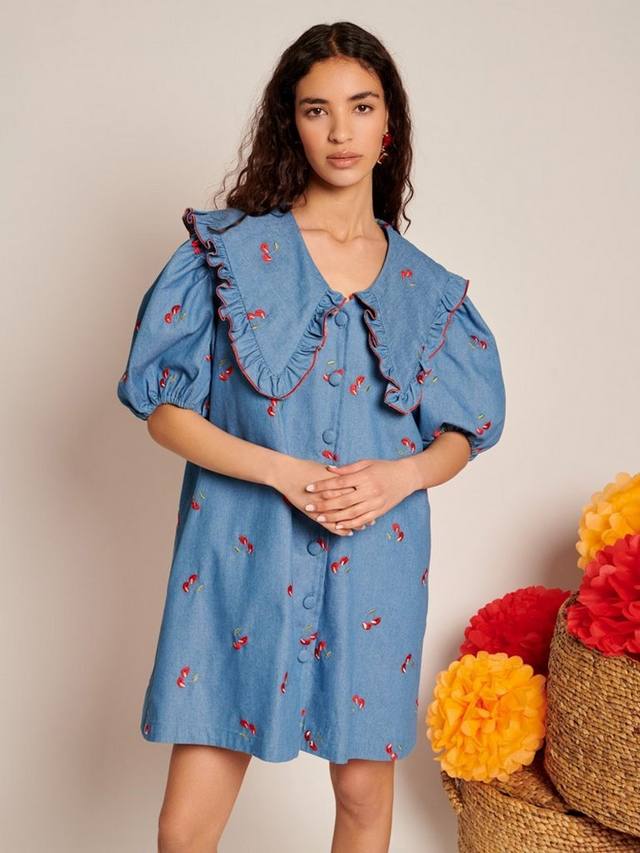 Мини-платье Lola Cherries из денима Sister Jane, Blue
Мини-платье Lola Cherries из денима Sister Jane, Blue