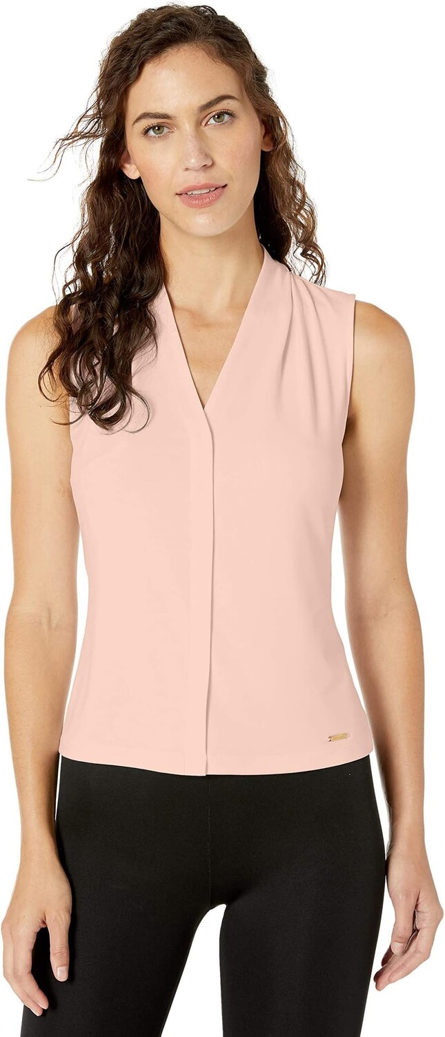 Женская однотонная майка без рукавов с v-образным вырезом (миниатюрного и стандартного размера) Calvin Klein, цвет Blush
Женская однотонная майка без рукавов с v-образным вырезом (миниатюрного и стандартного размера) Calvin Klein, цвет Blush