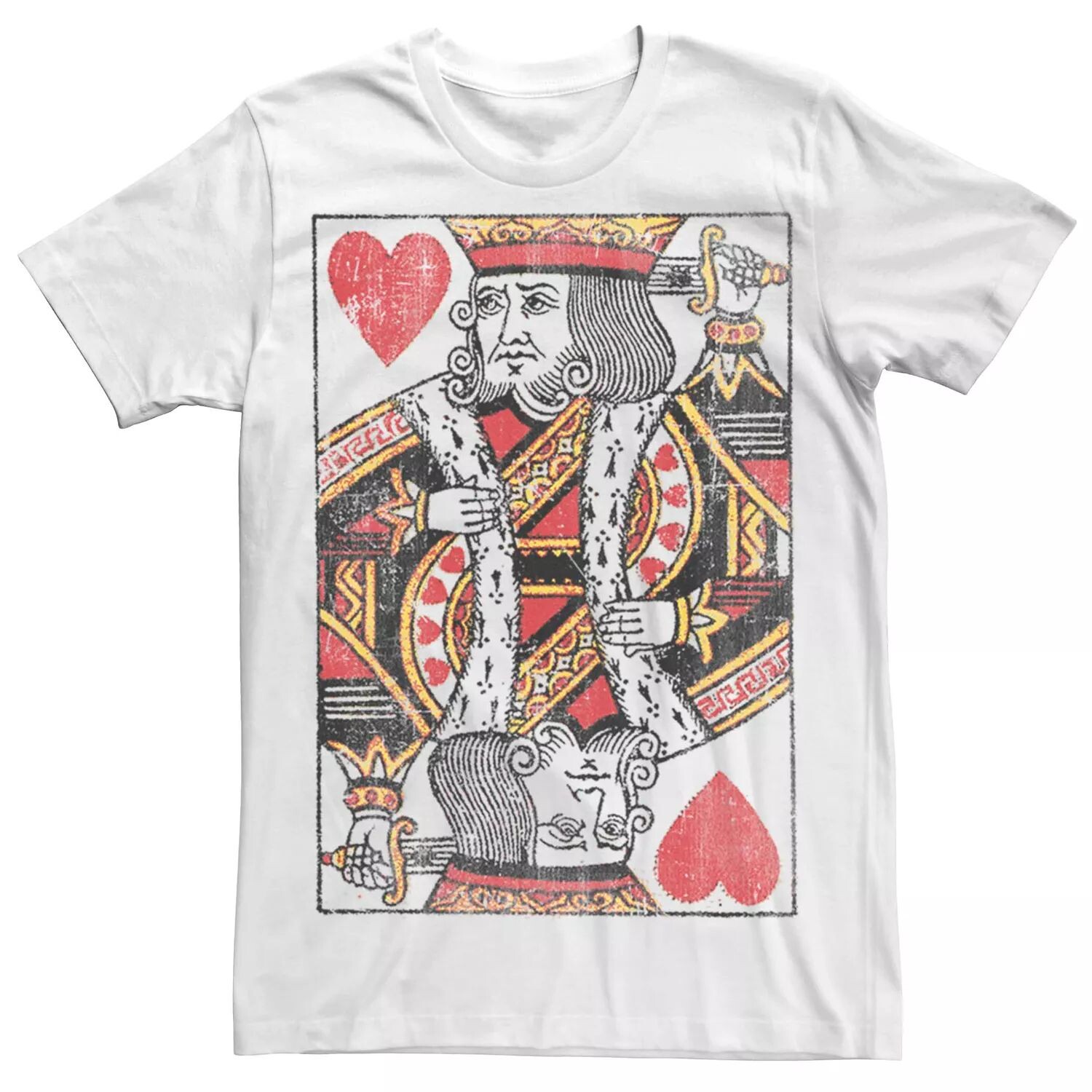 Мужская футболка с рисунком King Of Hearts Licensed Character
Мужская футболка с рисунком King Of Hearts Licensed Character