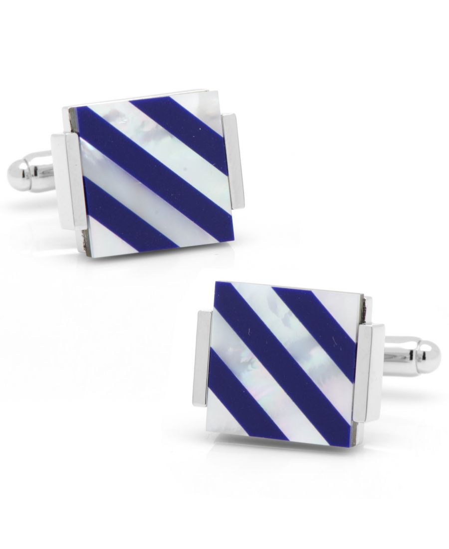 Запонки в полоску из перламутра с эффектом плавания Cufflinks Inc, Blue
Запонки в полоску из перламутра с эффектом плавания Cufflinks Inc, Blue