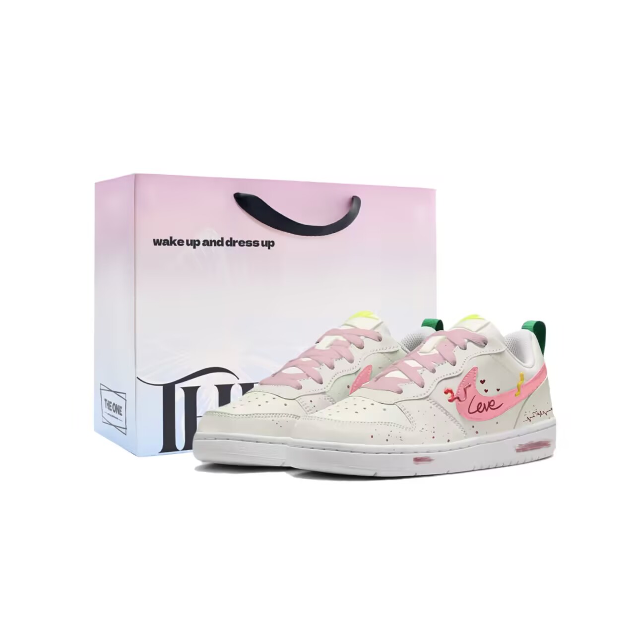 Nike Court Borough Sweetheart Heartbeat нескользящие низкие детские скейтбординг кроссовки pink unisex
Nike Court Borough Sweetheart Heartbeat нескользящие низкие детские скейтбординг кроссовки pink unisex