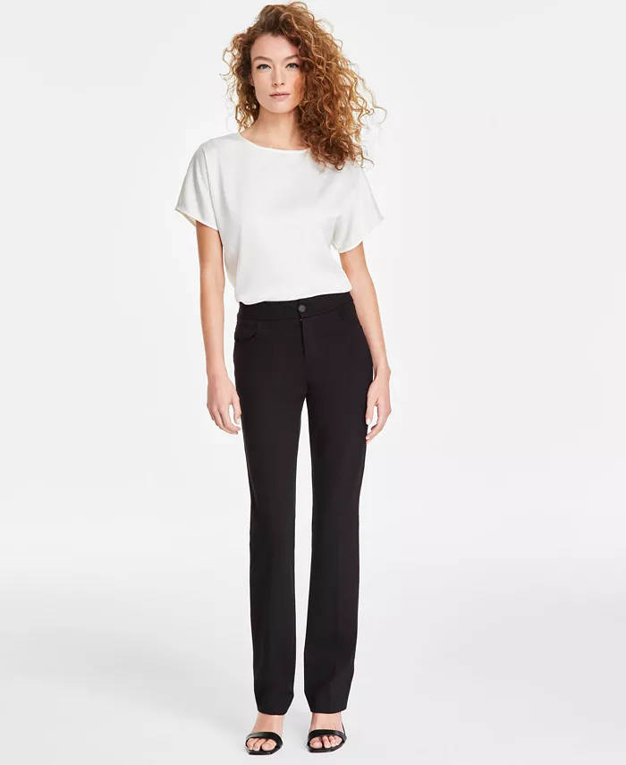 Женские компрессионные брюки с расклешенными штанинами Anne Klein, черный
Женские компрессионные брюки с расклешенными штанинами Anne Klein, черный