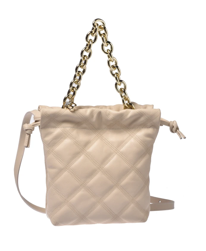 Стеганая кожаная сумка Baldinini, бежевый
Стеганая кожаная сумка Baldinini, бежевый