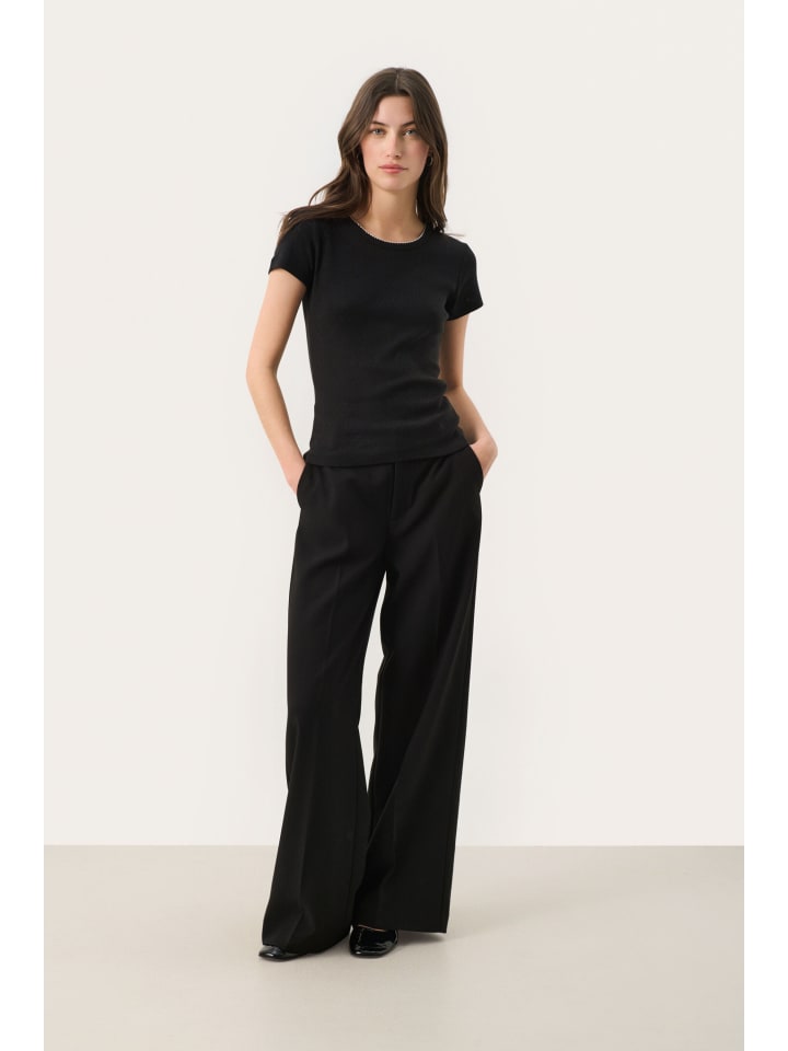 PART TWO Футболка TullePW, прямого кроя, черного цвета
PART TWO Футболка TullePW, прямого кроя, черного цвета