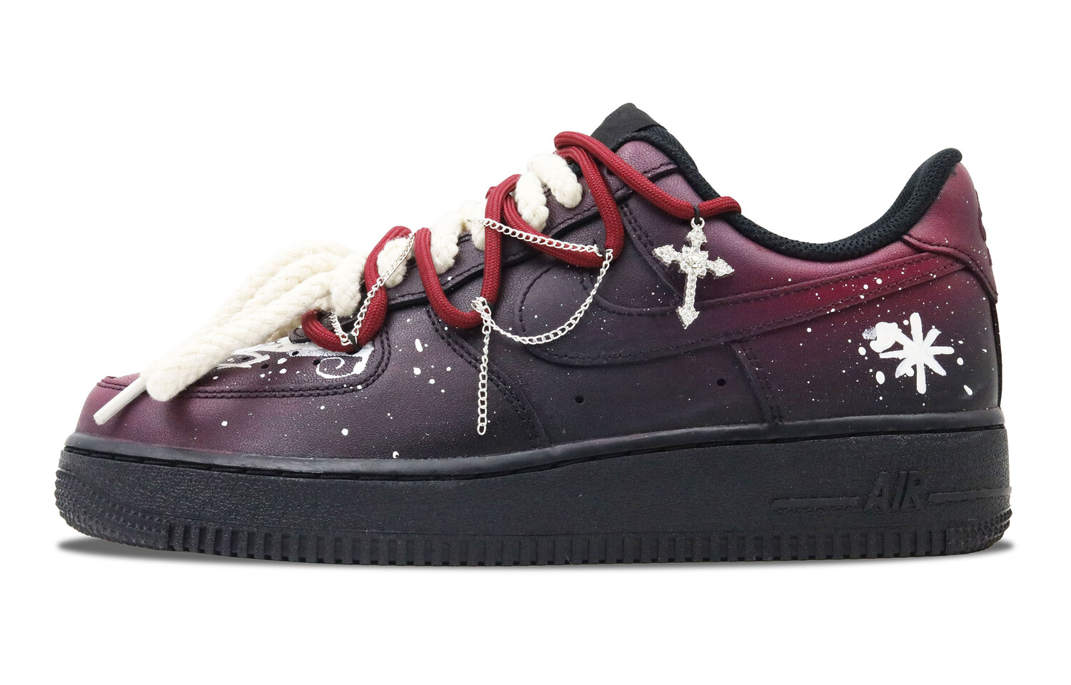 Кроссовки Nike Air Force 1 Skateboarding Shoes Unisex Low-top Red/White/Silver/Black, черный
Кроссовки Nike Air Force 1 Skateboarding Shoes Unisex Low-top Red/White/Silver/Black, черный