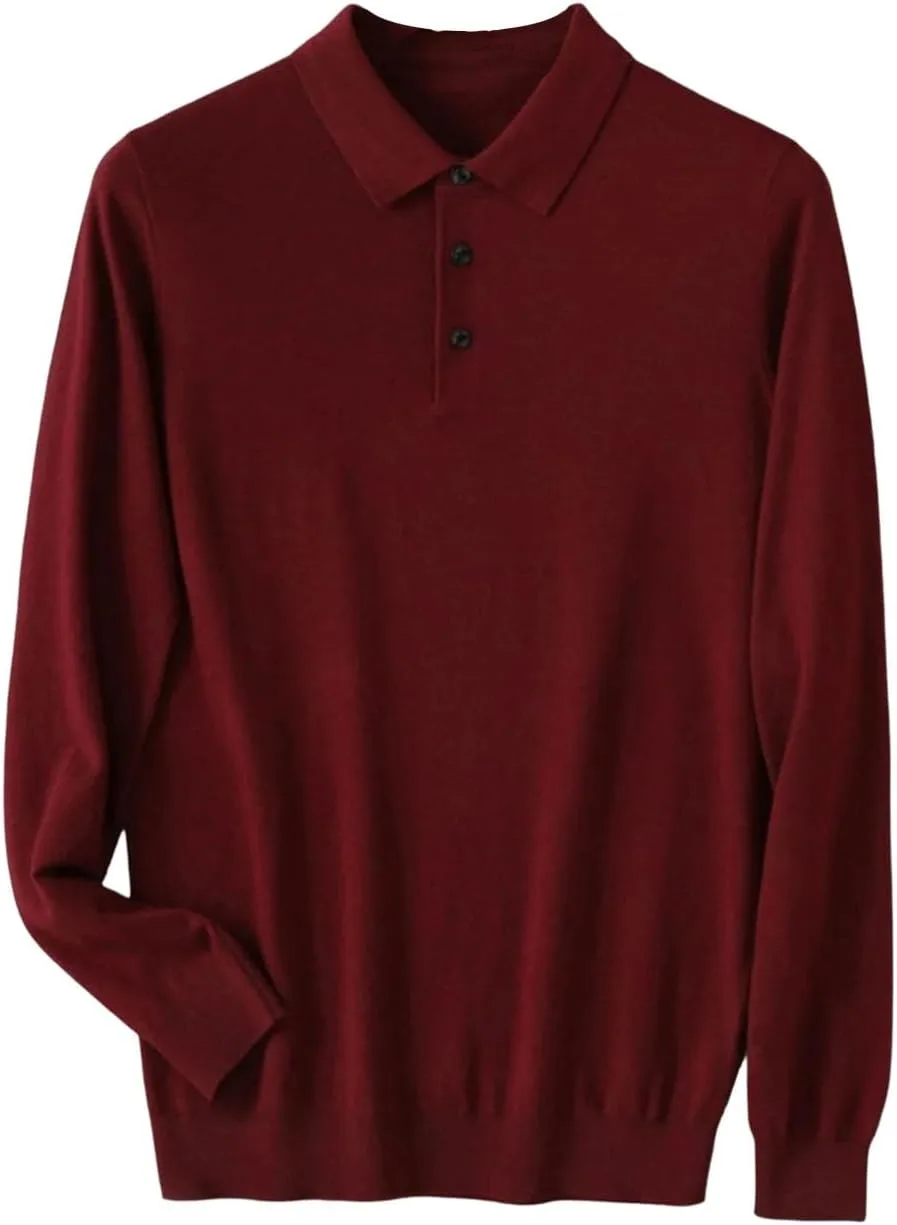 Мужской свитер из шерсти с воротником-поло, тонкий и мягкий вязаный пуловер REHJJDFD
Мужской свитер из шерсти с воротником-поло, тонкий и мягкий вязаный пуловер REHJJDFD