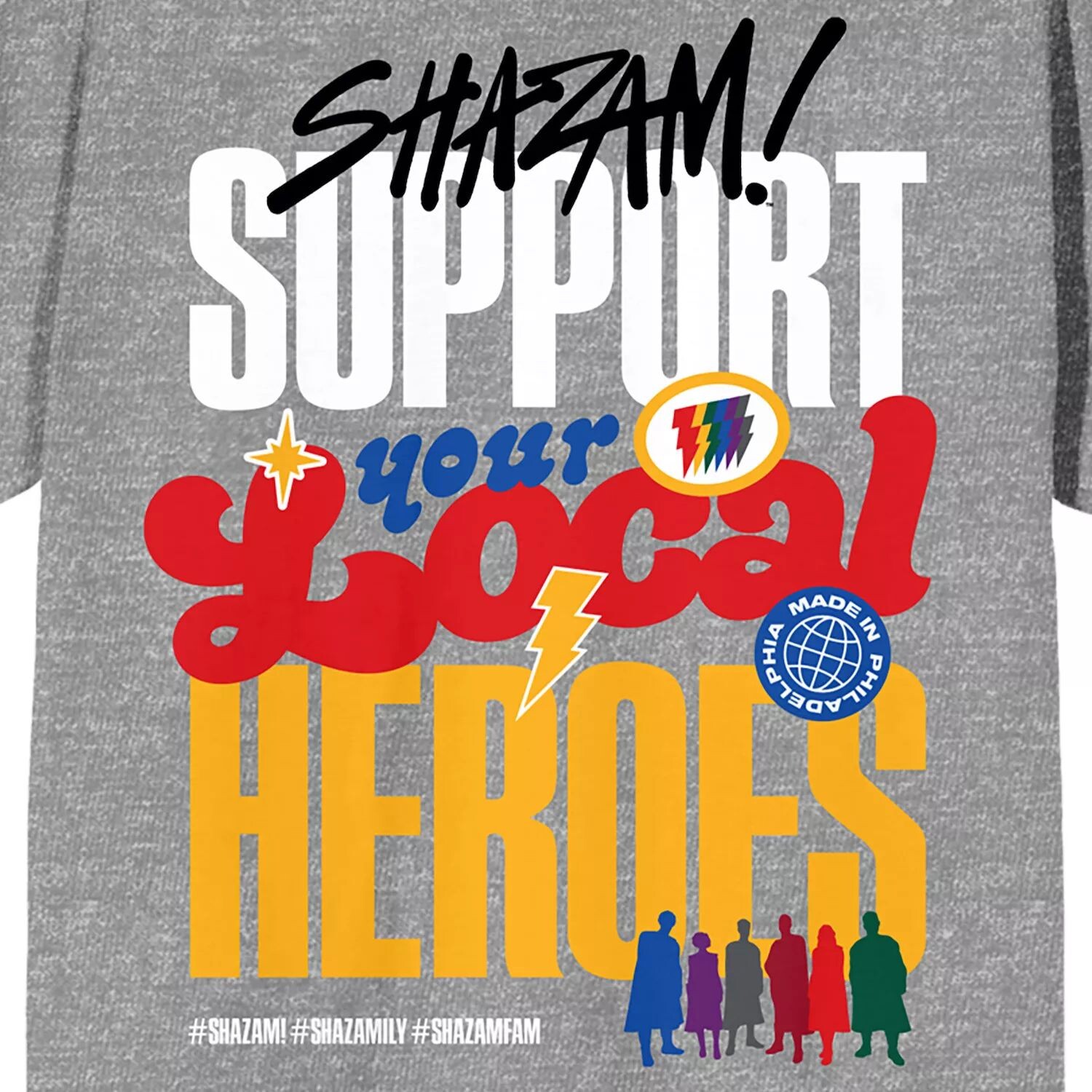 Футболка с рисунком DC Comics Shazam Fury Of The Gods для юниоров «Поддержите своих местных героев» Licensed Character
Футболка с рисунком DC Comics Shazam Fury Of The Gods для юниоров «Поддержите своих местных героев» Licensed Character