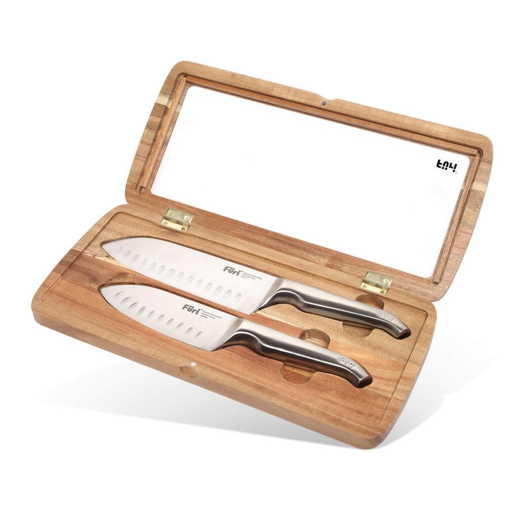 Набор ножей Füri Pro Santoku, кухонный нож в сборе, нож для фруктов и овощей, нож для очистки овощей с острой и прочной режущей кромкой (длина лезвия: ок. 13 см / 17 см), количество: 1 x 2 шт
Набор ножей Füri Pro Santoku, кухонный нож в сборе, нож для фруктов и овощей, нож для очистки овощей с острой и прочной режущей кромкой (длина лезвия: ок. 13 см / 17 см), количество: 1 x 2 шт