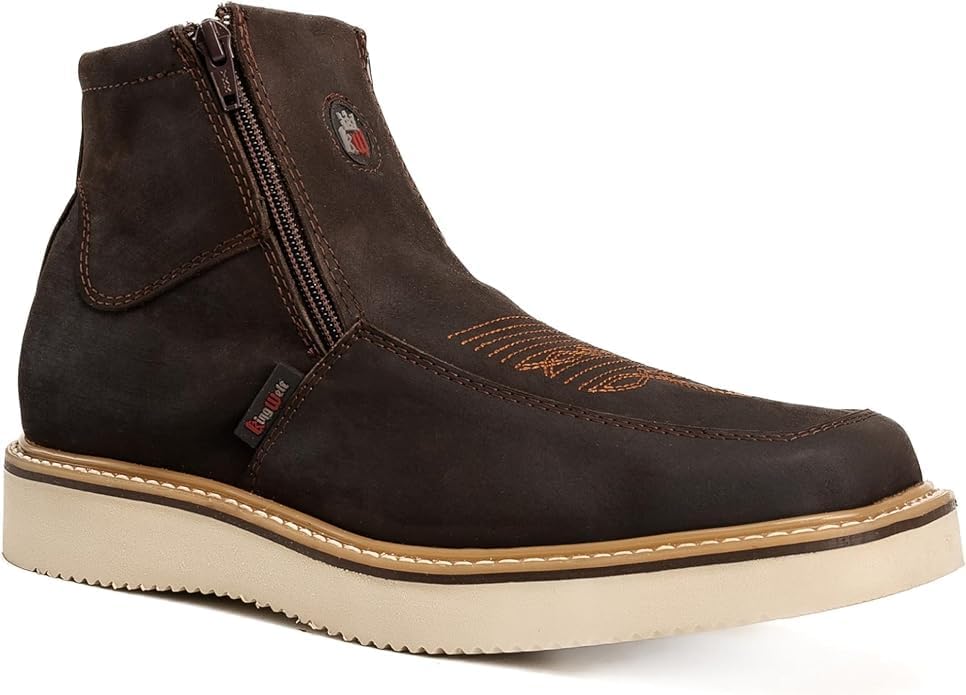 Короткие ботинки King Welt Country Flex из натуральной кожи с двойной молнией, мягким носком и подошвой клин с полоской - коричневые Generic
Короткие ботинки King Welt Country Flex из натуральной кожи с двойной молнией, мягким носком и подошвой клин с полоской - коричневые Generic