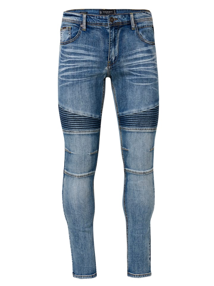 Джинсы скинни байкерского кроя синего цвета KOROSHI
Джинсы скинни байкерского кроя синего цвета KOROSHI