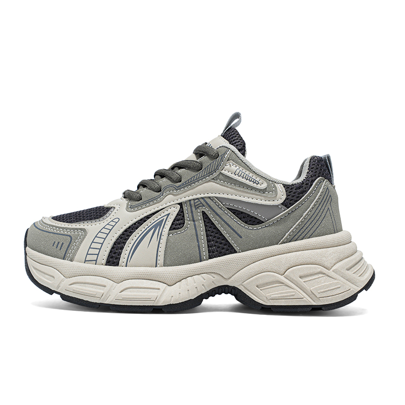 Против скольжения и износостойкие низкие кроссовки для подростков с эффектом увеличения роста FIRS Kids, серый 
Против скольжения и износостойкие низкие кроссовки для подростков с эффектом увеличения роста FIRS Kids, серый