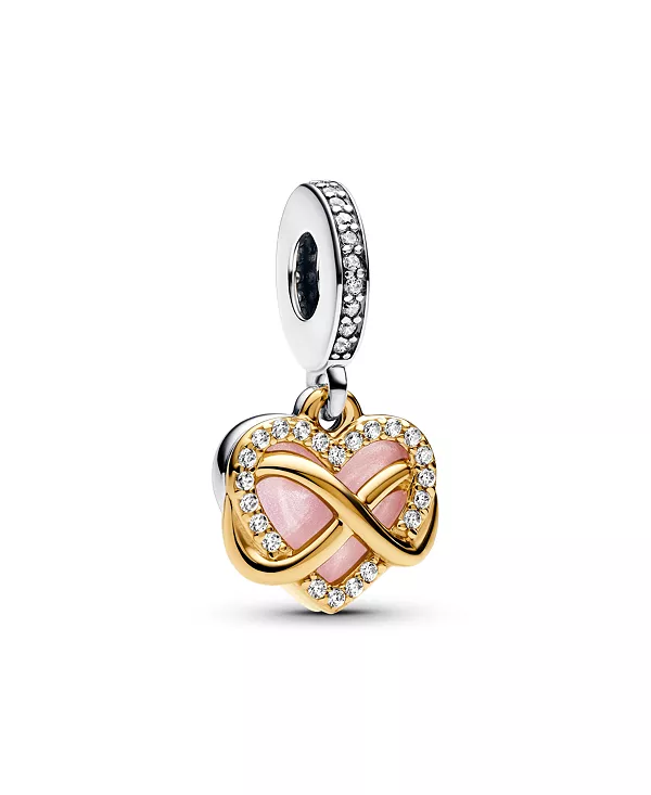 Двухцветные сверкающие подвески в форме бесконечного сердца Pandora, two-tone
Двухцветные сверкающие подвески в форме бесконечного сердца Pandora, two-tone