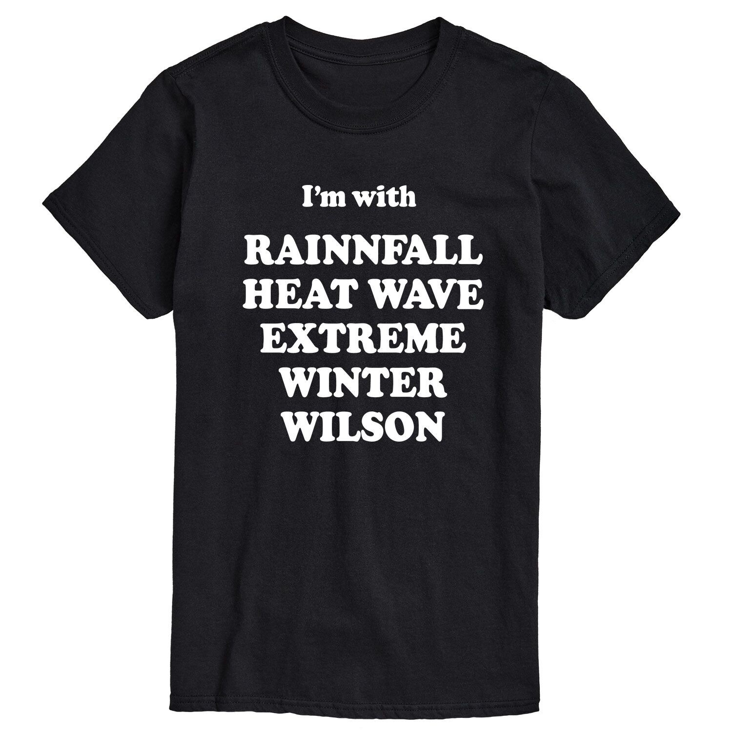 Футболка Big & Tall I’m With Rainfall Wilson License
Футболка Big & Tall I’m With Rainfall Wilson License