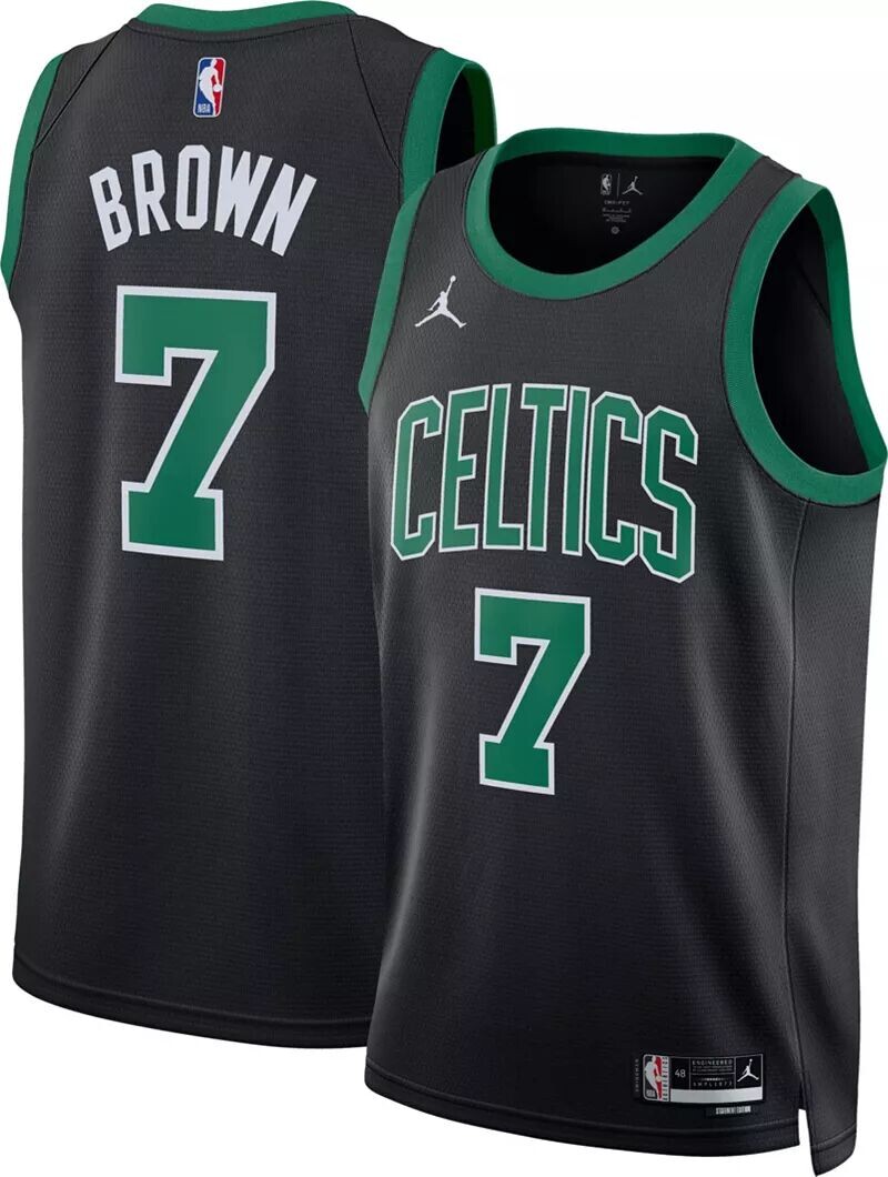 Jordan Мужская черная майка Nike Boston Celtics Jaylen Brown #7 Dri-FIT Swingman
Jordan Мужская черная майка Nike Boston Celtics Jaylen Brown #7 Dri-FIT Swingman