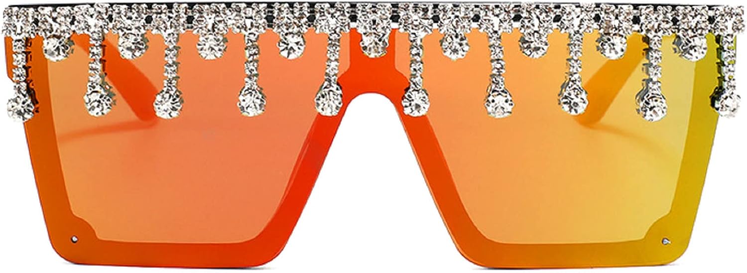 Крупные квадратные солнцезащитные очки с блестками и стразами для женщин и мужчин, с плоской верхней частью, модные солнцезащитные очки с бриллиантовой кисточкой и сверкающими элементами mincl, Mirror&red
Крупные квадратные солнцезащитные очки с блестками и стразами для женщин и мужчин, с плоской верхней частью, модные солнцезащитные очки с бриллиантовой кисточкой и сверкающими элементами mincl, Mirror&red