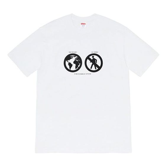 Футболка fw19 week 1 save the planet tee earth short sleeve white Supreme, белый
Футболка fw19 week 1 save the planet tee earth short sleeve white Supreme, белый