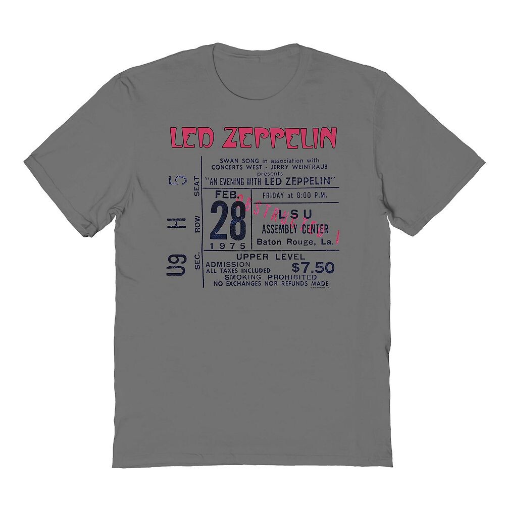 Мужская футболка Led Zeppelin с живым рисунком, 28 февраля Licensed Character, цвет Charcoal
Мужская футболка Led Zeppelin с живым рисунком, 28 февраля Licensed Character, цвет Charcoal