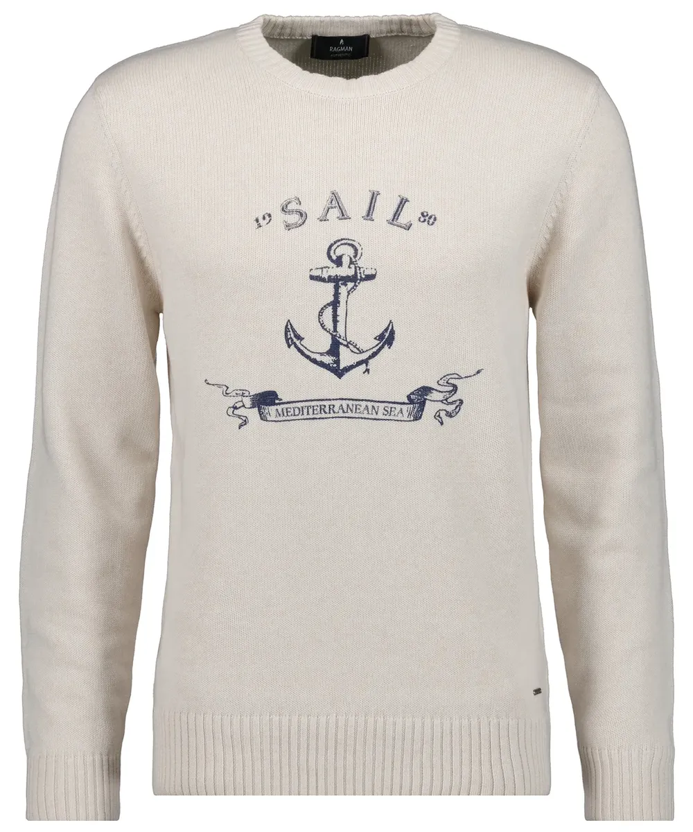 Свитер RAGMAN с круглым вырезом, цвет Ecru
Свитер RAGMAN с круглым вырезом, цвет Ecru