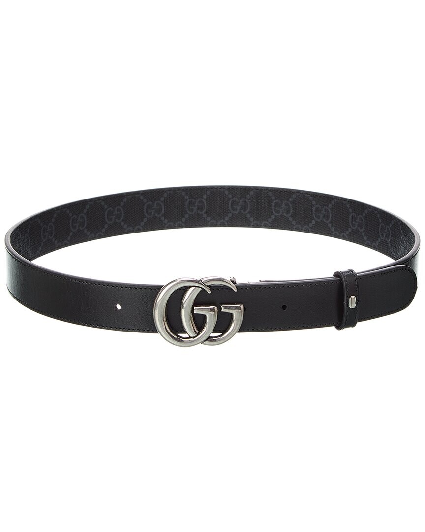 Двусторонний ремень Gucci GG Marmont из ткани и кожи с узором GG Supreme, черный
Двусторонний ремень Gucci GG Marmont из ткани и кожи с узором GG Supreme, черный