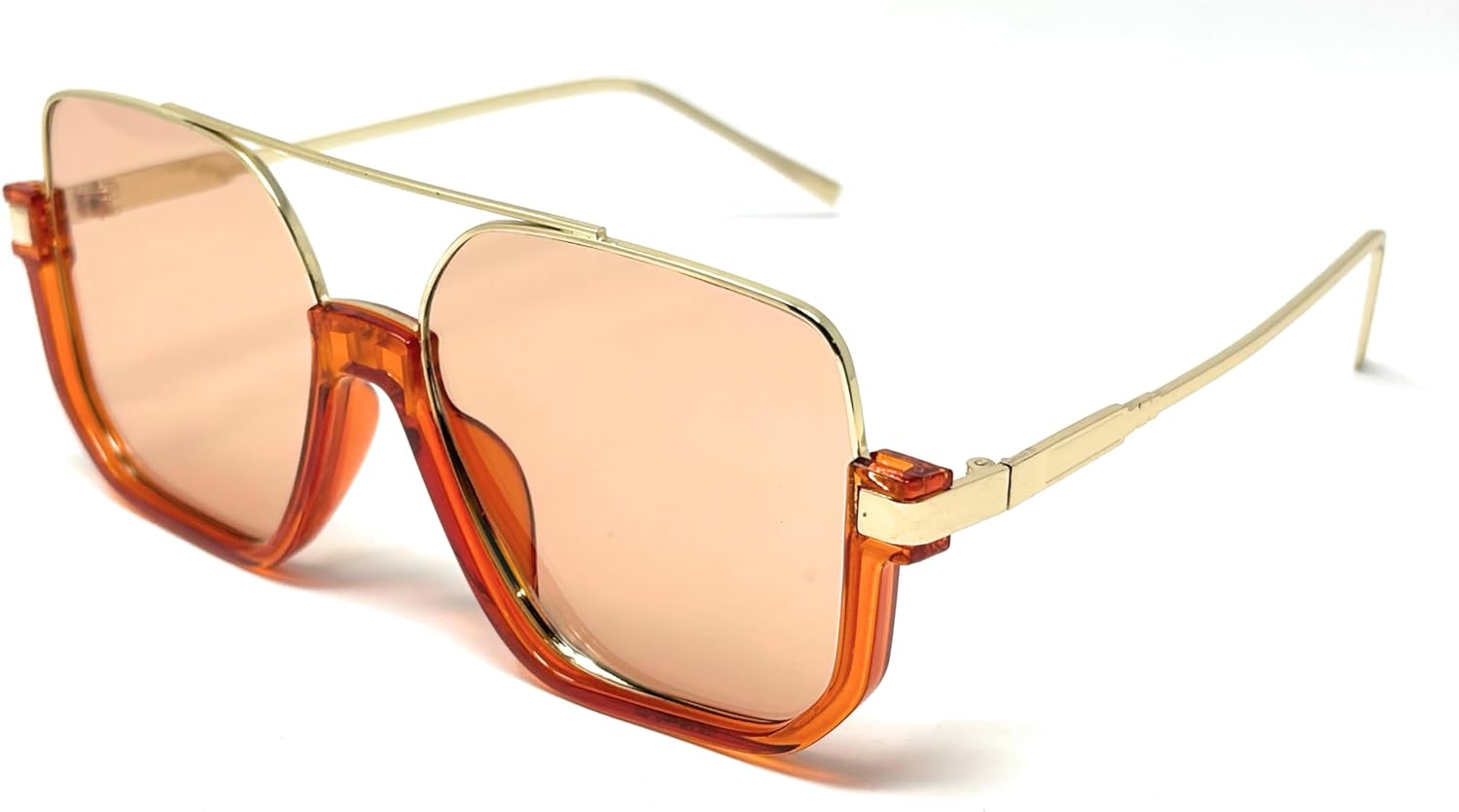 Солнцезащитные очки-авиаторы с двойной перемычкой, квадратной формы, для женщин и мужчин, ретро-очки большого размера, модные солнцезащитные очки Generic, Orange, Orange Tint
Солнцезащитные очки-авиаторы с двойной перемычкой, квадратной формы, для женщин и мужчин, ретро-очки большого размера, модные солнцезащитные очки Generic, Orange, Orange Tint