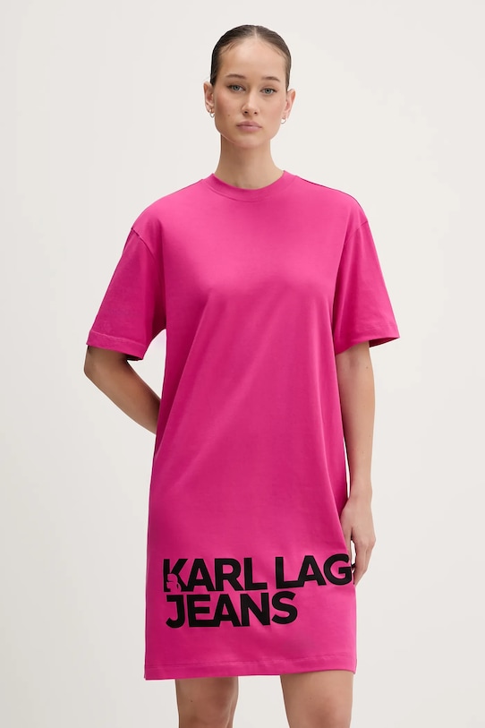 Хлопковое платье Karl Lagerfeld Jeans, розовый
Хлопковое платье Karl Lagerfeld Jeans, розовый