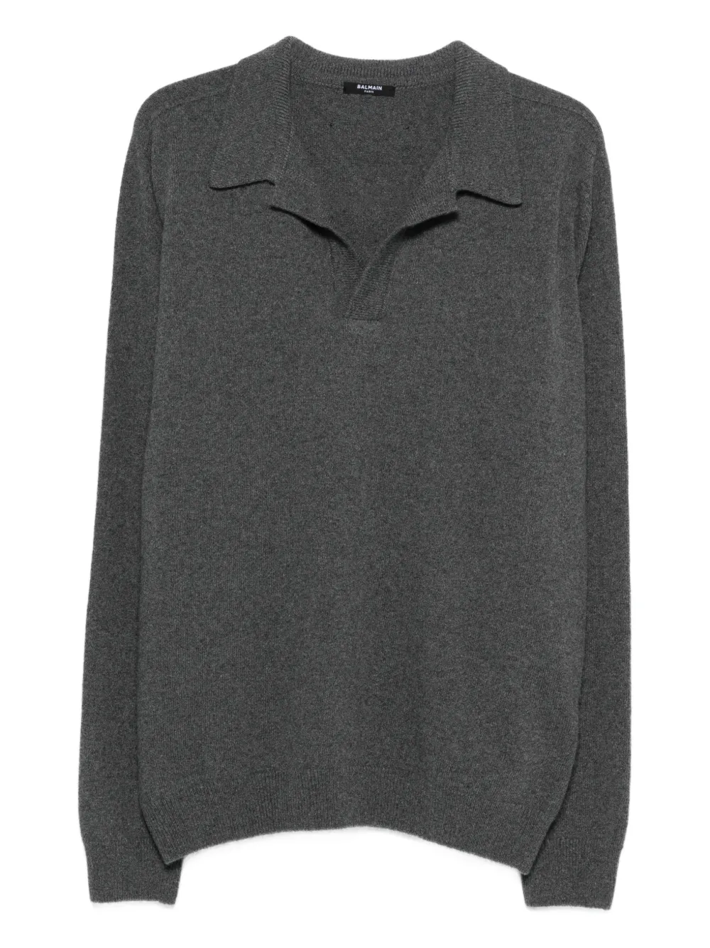 Свитер с воротником поло Balmain, серый
Свитер с воротником поло Balmain, серый
