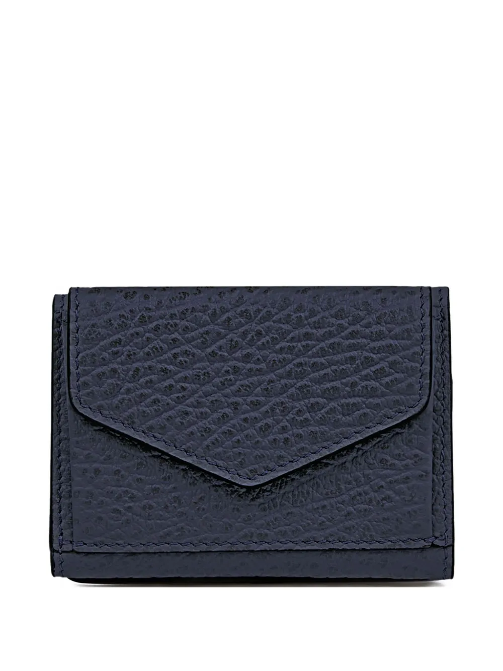 Кошелек на кнопке с тиснением MAISON MARGIELA, синий 
Кошелек на кнопке с тиснением MAISON MARGIELA, синий