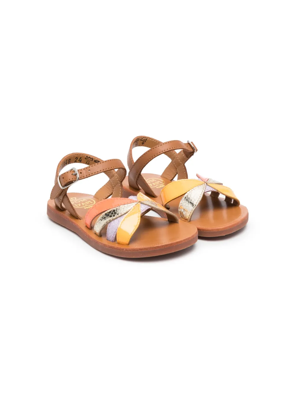 Сандалии с ремешками Pom D'api, коричневый
Сандалии с ремешками Pom D'api, коричневый