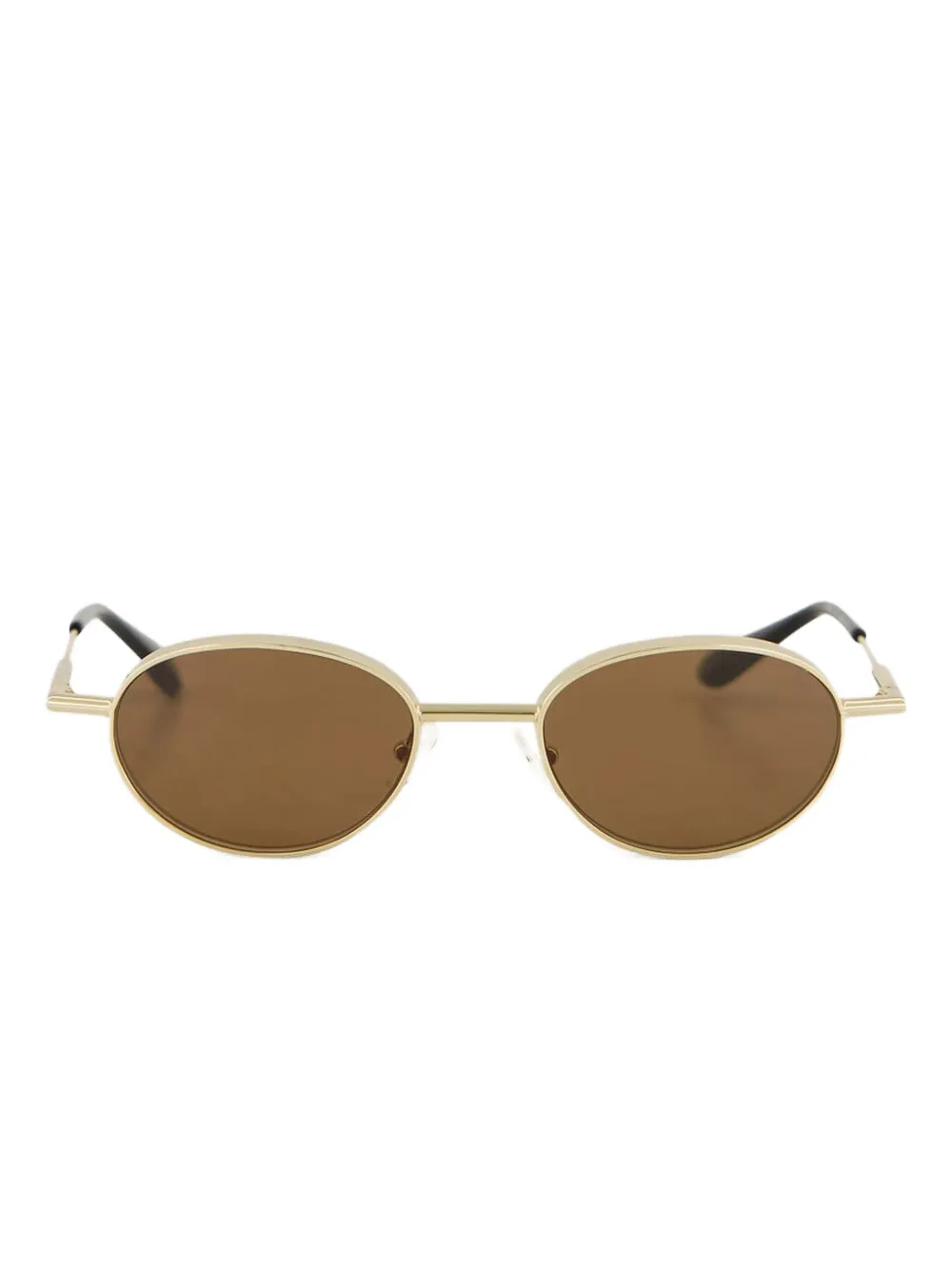 Солнцезащитные очки с овальной металлической оправой Alexander McQueen, золотой
Солнцезащитные очки с овальной металлической оправой Alexander McQueen, золотой