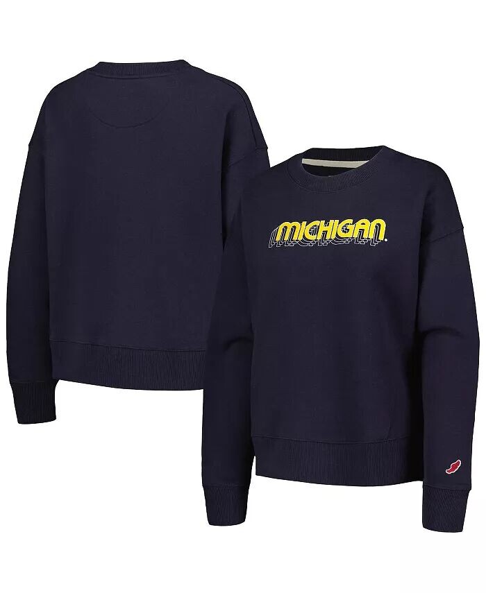 Женский темно-синий пуловер свободного кроя Michigan Wolverines League Collegiate Wear
Женский темно-синий пуловер свободного кроя Michigan Wolverines League Collegiate Wear
