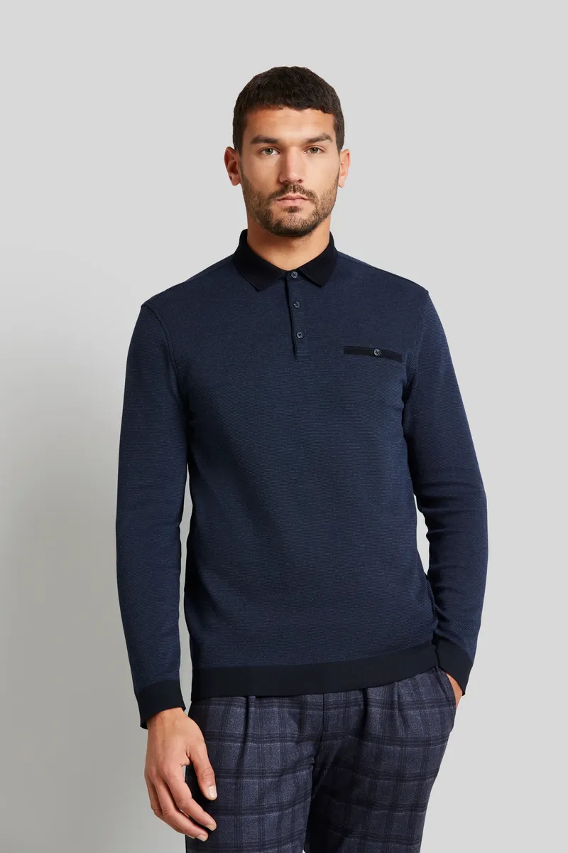 Двухцветная рубашка-поло bugatti с длинными рукавами, цвет морской волны
Двухцветная рубашка-поло bugatti с длинными рукавами, цвет морской волны