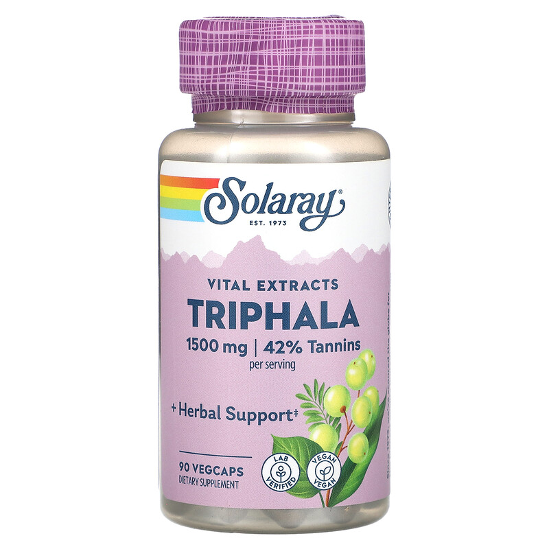 Solaray, Vital Extract, экстракт трифалы, 1500 мг, 90 растительных капсул (500 мг в 1 капсуле)
Solaray, Vital Extract, экстракт трифалы, 1500 мг, 90 растительных капсул (500 мг в 1 капсуле)