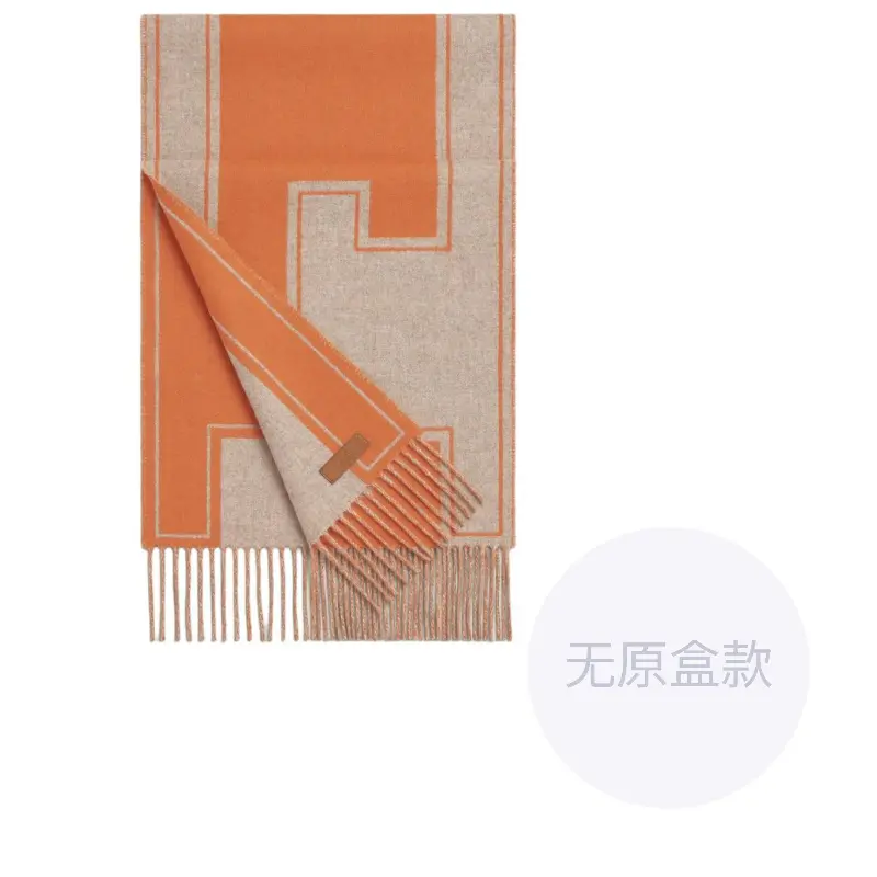 HERMES Кашемировый шарф вязаный женский бежево-оранжевый, Beige/Orange
HERMES Кашемировый шарф вязаный женский бежево-оранжевый, Beige/Orange