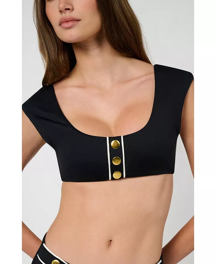 Женский бикини-топ с открытыми плечами WeWoreWhat, черный
Женский бикини-топ с открытыми плечами WeWoreWhat, черный