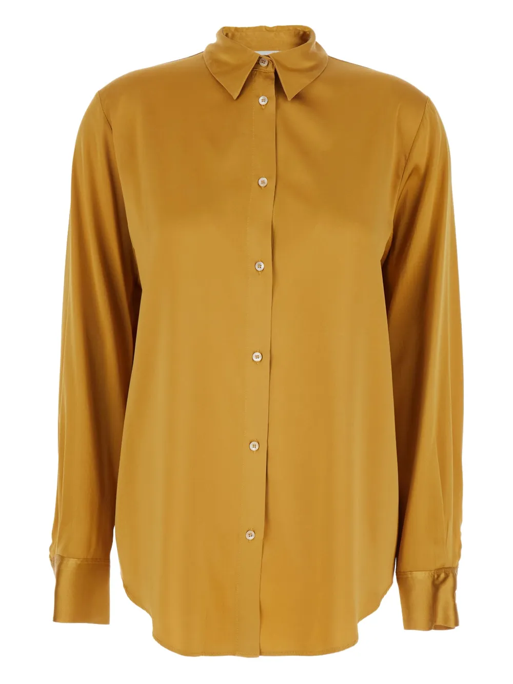 Шелковая рубашка на пуговицах Forte Forte, желтый
Шелковая рубашка на пуговицах Forte Forte, желтый
