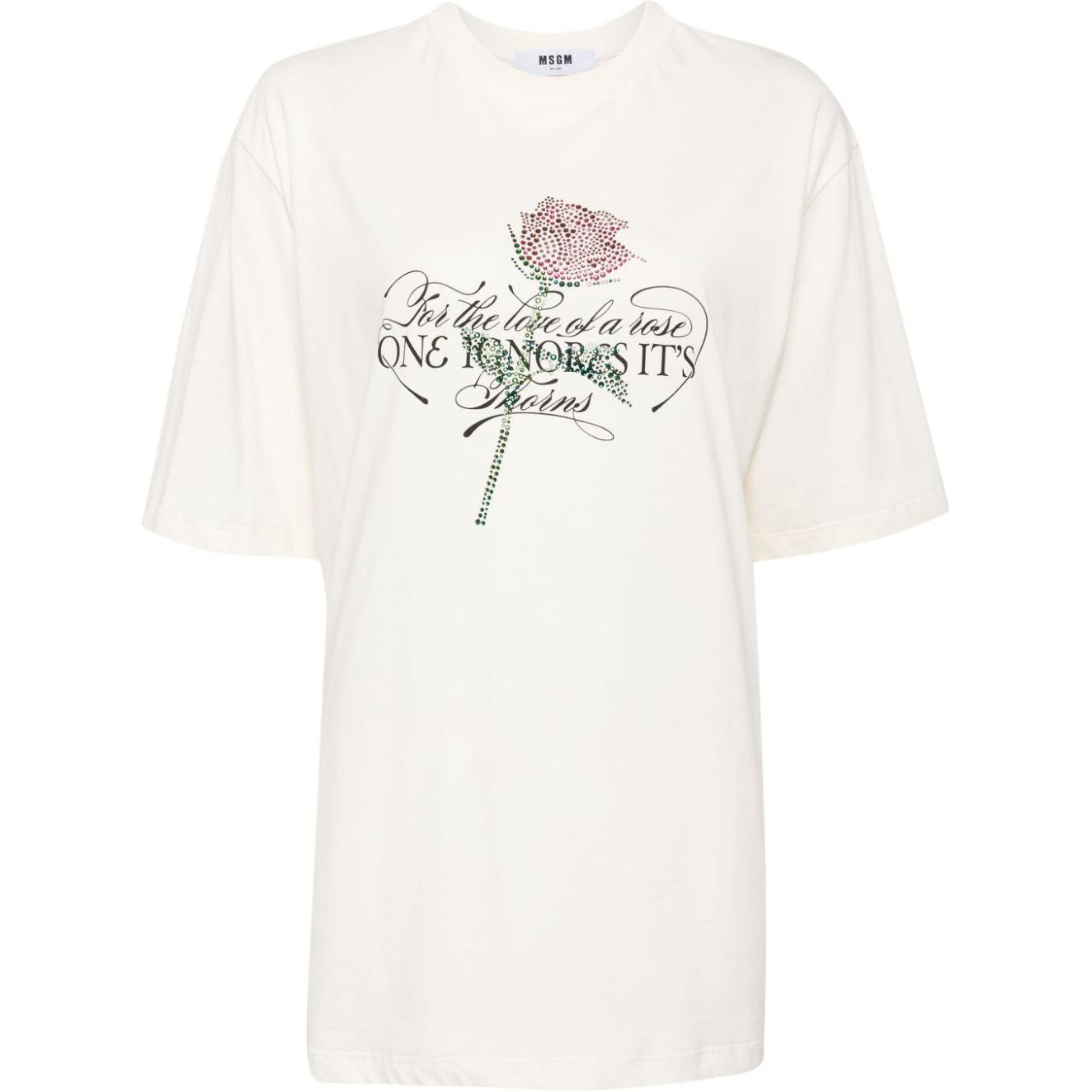 Футболка с отделкой стразами MSGM, Ecru, Бежевый, Футболка с отделкой стразами MSGM, Ecru
Футболка с отделкой стразами MSGM, Ecru, Бежевый, Футболка с отделкой стразами MSGM, Ecru