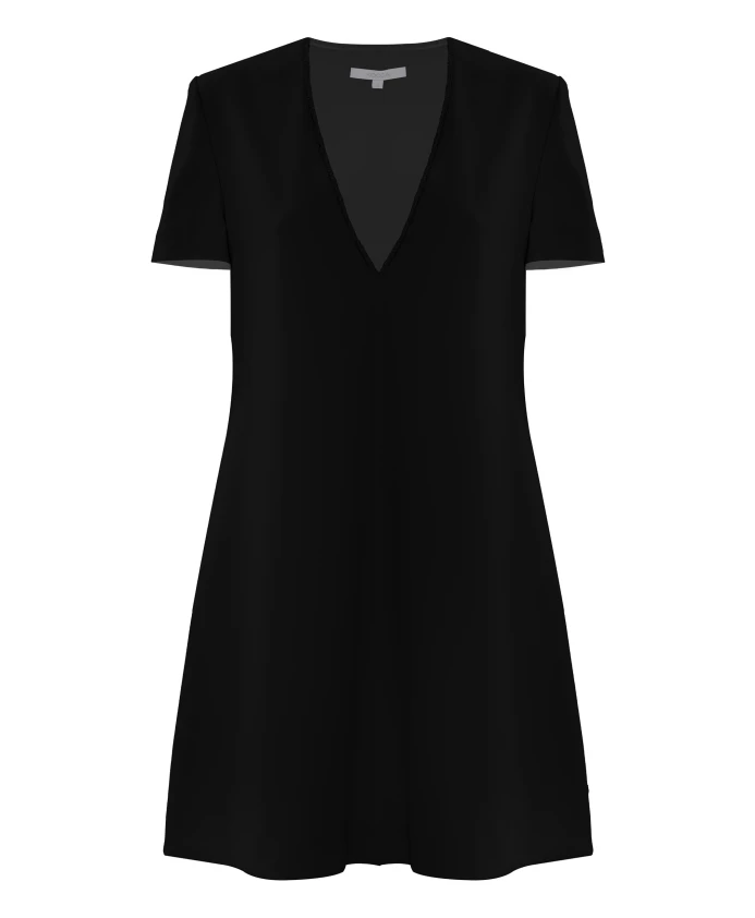 Элегантное летнее платье с V-образным вырезом Kocca, черный
Элегантное летнее платье с V-образным вырезом Kocca, черный