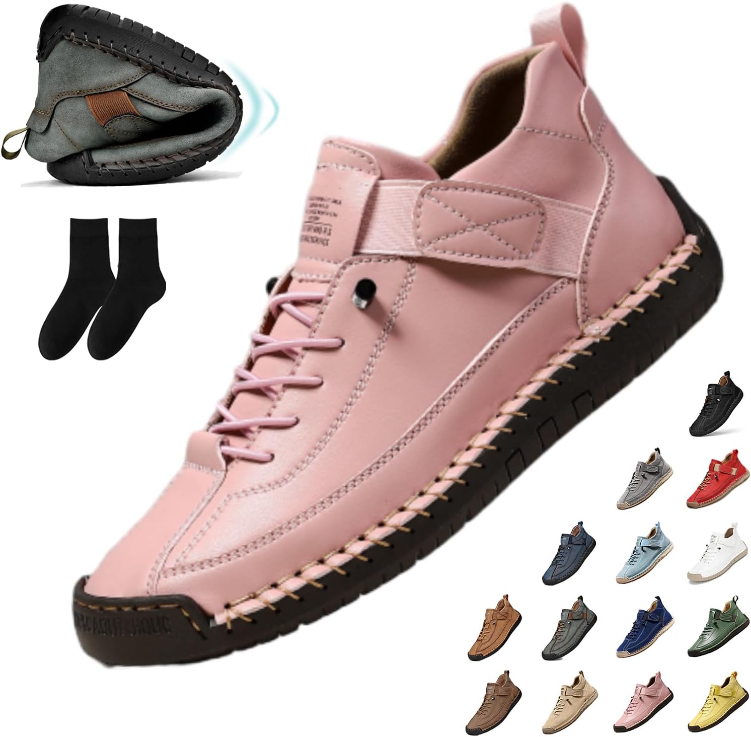 Женские повседневные ботинки-чукка на щиколотке, слипоны, дышащие лоферы, ручной работы кроссовки, средние по высоте, для ходьбы и вождения, плоская подошва Generic, розовый
Женские повседневные ботинки-чукка на щиколотке, слипоны, дышащие лоферы, ручной работы кроссовки, средние по высоте, для ходьбы и вождения, плоская подошва Generic, розовый