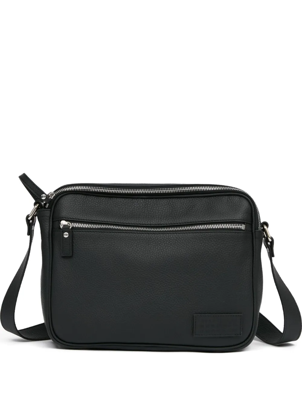 Сумка-мессенджер из текстурированной кожи MM6 Maison Margiela, черный 
Сумка-мессенджер из текстурированной кожи MM6 Maison Margiela, черный