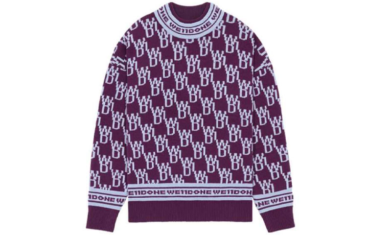 WE11DONE Кашемировый свитер Unisex Purple
WE11DONE Кашемировый свитер Unisex Purple